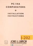 Jones & Lamson Waterburry, PC-14A & TC-10, Comparator, Installation Manual